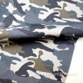 Washed Camouflage Print Woven Cotton Spandex Twill Fabric